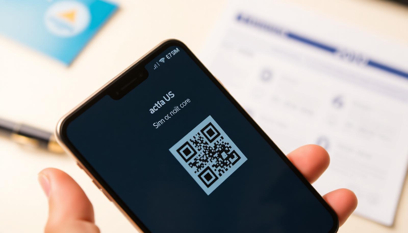 Scanning a QR code to install an eSIM profile on a smartphone